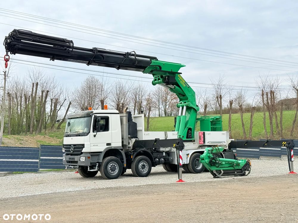 Mercedes-Benz * Mercedes 8x6  Actros 4144 * HDS Palfinger 150002 + FLY JIB PJ 170 * Dźwig * 40 TON * Wyciągarka * 35 Metrów * Kosz * - 24