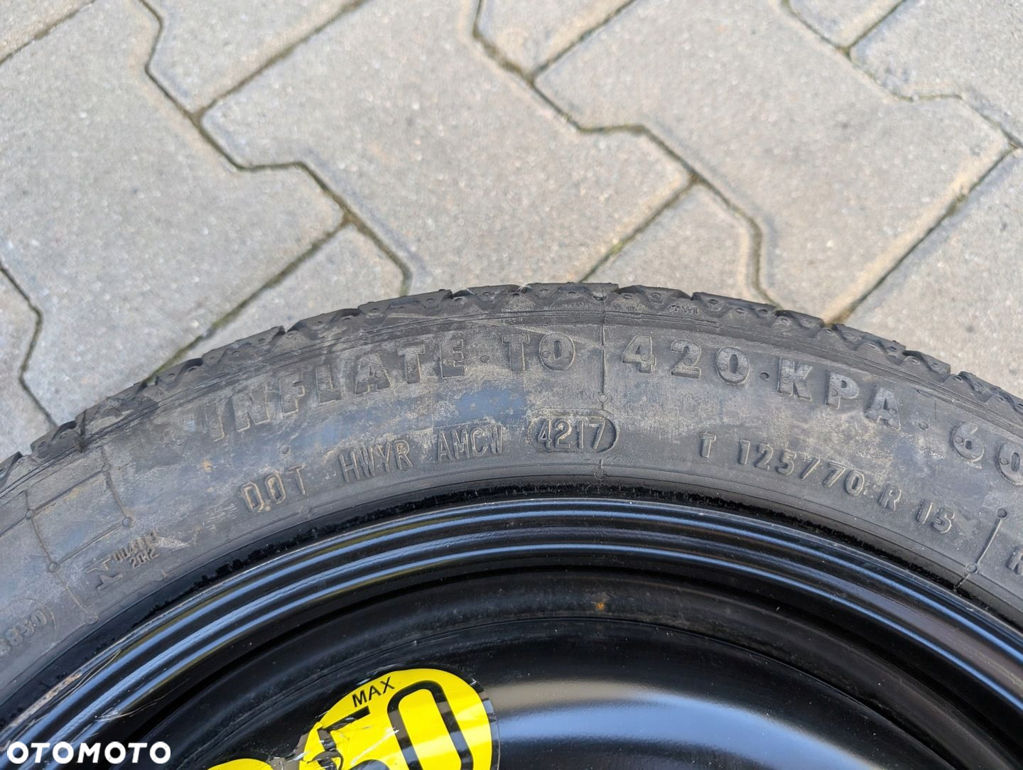 KOŁO DOJAZDOWE ZAPASOWE 15 PEUGEOT 108 2014-2022 4X100 4J ET39 - 5