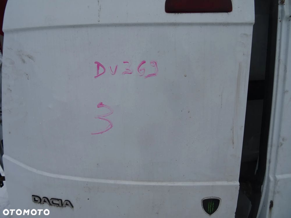 DACIA DOKKER DRZWI LEWE TYL TYLNE SKRZYDLO BIALE DV369 NR 3 CZESCI ROZNE - 20