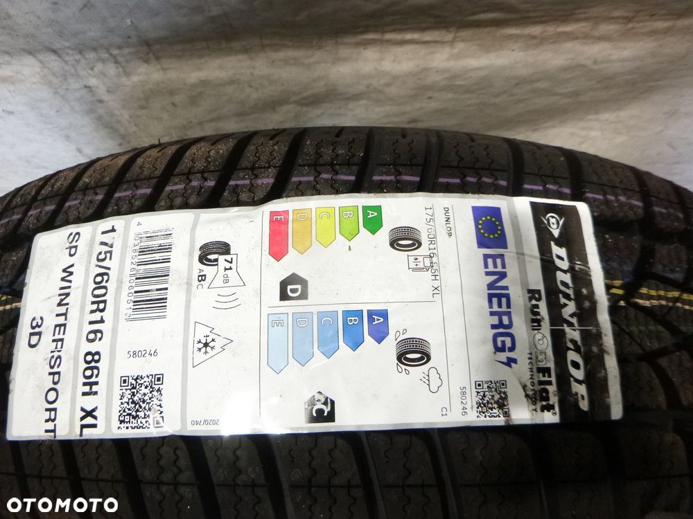nowa opona Dunlop SP Winter Sport 3D 175/60R16 86 H run flat, wzmocnienie (XL) - 2