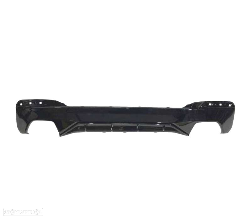 DIFUSOR TRASEIRO BMW G30 G31 17- LOOK M PERFORMANCE PRETO BRILHANTE - 2