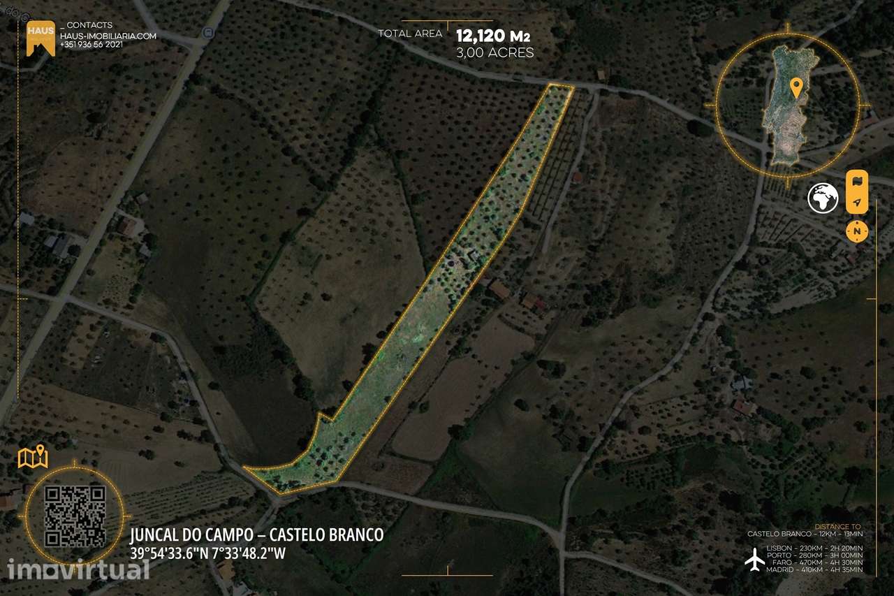 Terreno vedado com Ruína e 3 Poços - Juncal do Campo, PT - Grande imagem: 5/30