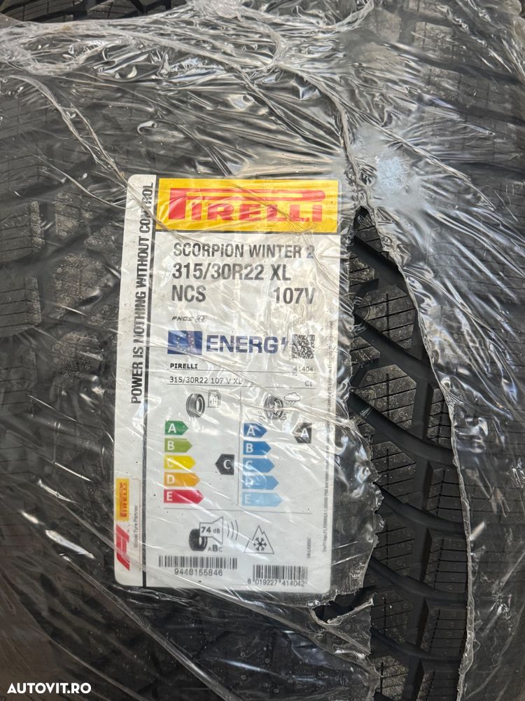 Vând set anvelope 275/35/22-315/30/22 pirelli de iarnă noi - 6