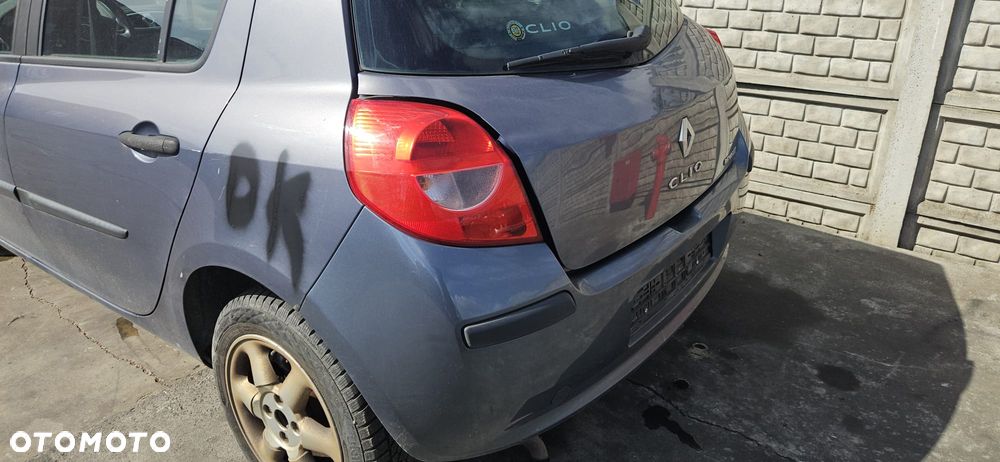 RENAULT CLIO III 05-09 1.4 16V K4J 780 - ZDERZAK TYL TYLNI TEJ47 - 12