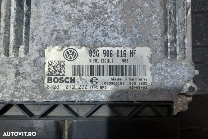 Calculator motor ECU 03G906016HF 0281012292 - 2.0 TDI BKD 03G906016HF - 3