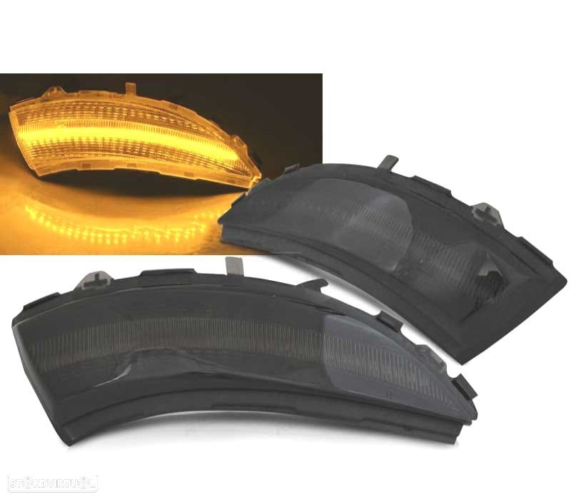 PISCAS ESPELHO LED DINÁMICOS PARA RENAULT CLIO IV 12-16 FUMADOS - 1