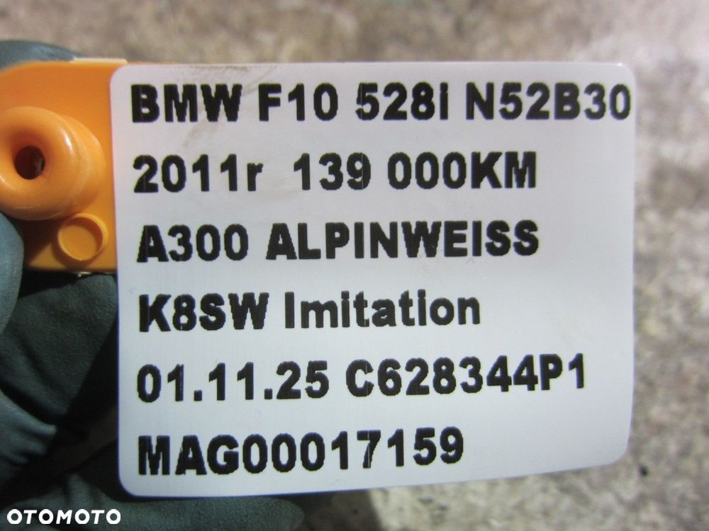 BMW 5 F10 F06 F07 F11 F13 528I N52 7556663 11137556663 MISKA OLEJOWA MISA - 10
