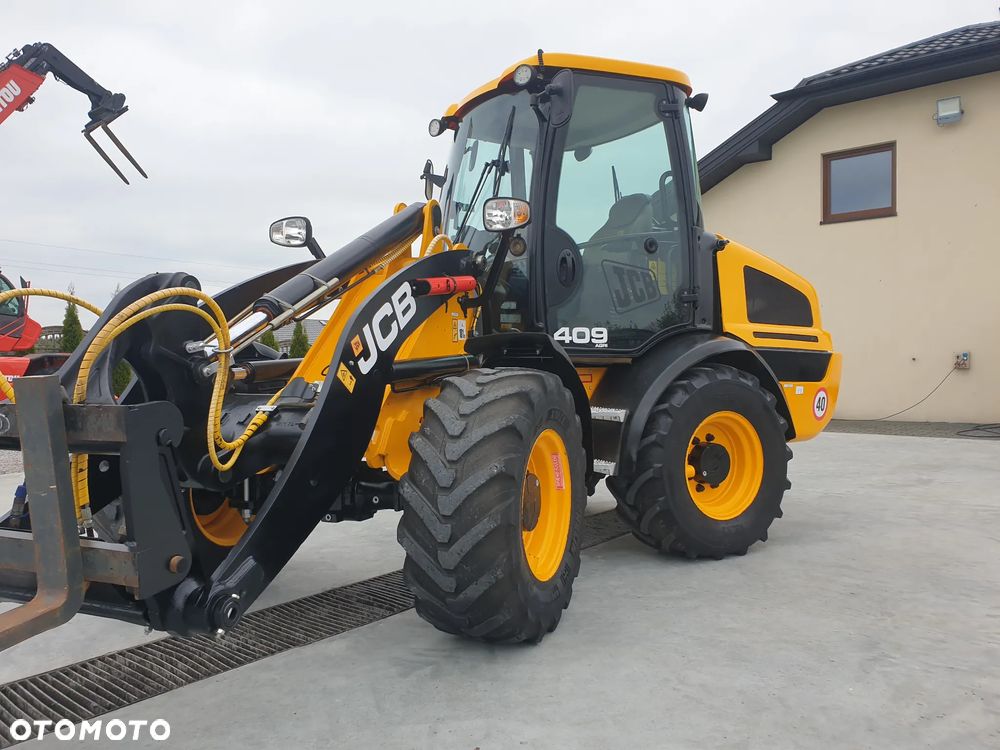 JCB 409 AGRI 40KM/H WIDŁY/ŁYŻKA SPROWADZONA SUPER STAN - 35