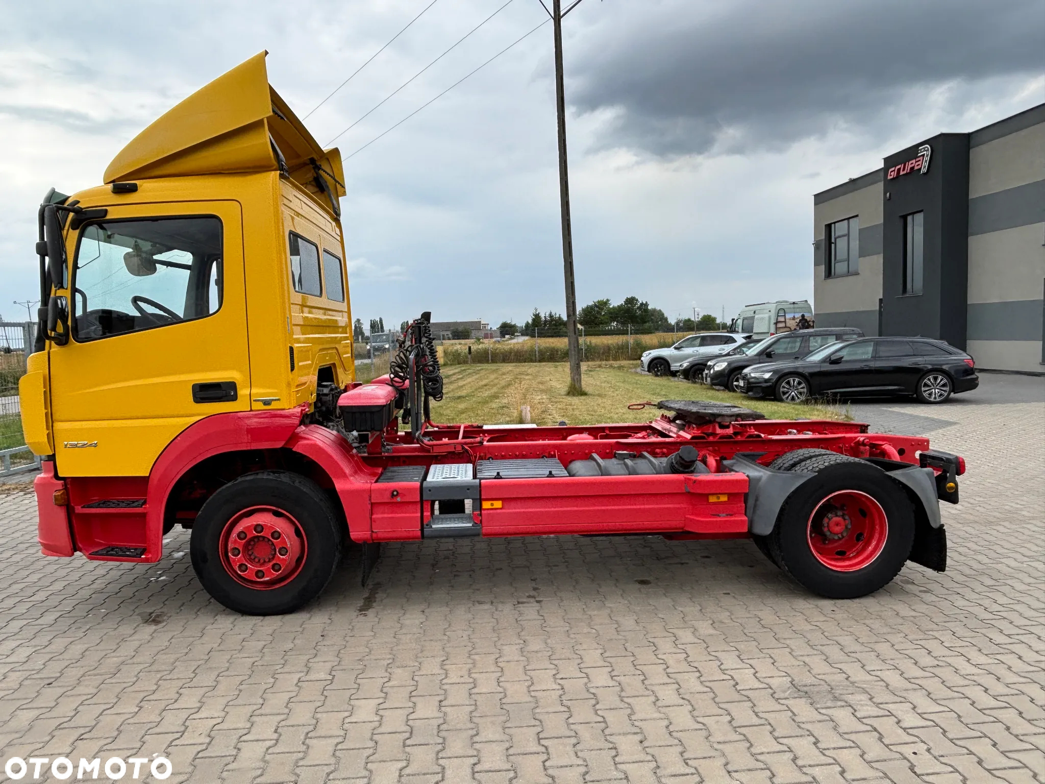 Mercedes-Benz ATEGO 1324 (1224 , 1227 1230) ciągnik siodłowy, rama do zabudowy, pod wywrotka, HDS, beczkowóz , burta , firanka - 14