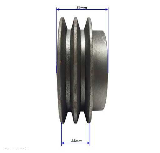 SPRZĘGŁO odśrodkowe do silnik WAŁEK 135 x 19mm 2paski - 6