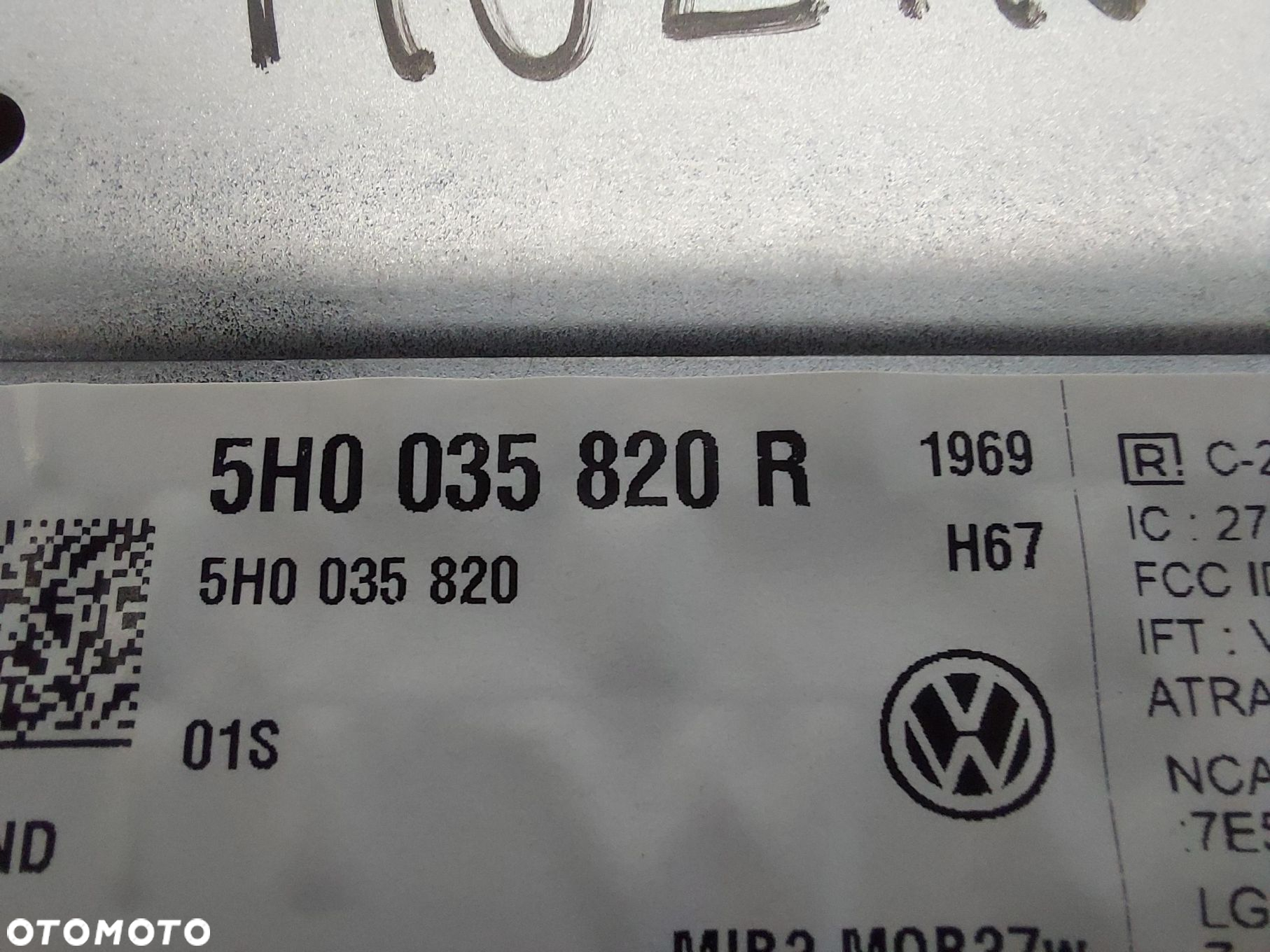VW Multivan 7T0 T7 2023 media czytnik nawigacji navi mib3 5h0035820r - 4