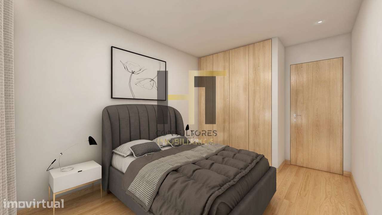 Apartamento | T1 | Varanda | Arrumos | Lugar de Garagem | Paredes - Grande imagem: 4/22