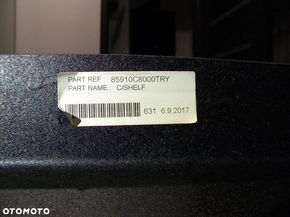 BARDZO ŁADNA ORYGINALNA PÓŁKA BAGAŻNIKA HYUNDAI I2O II 2 14-20 CZARNA 85910-C8000- - 8