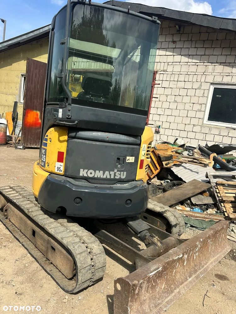 Komatsu Minikoparka Gąsienicowa KOMATSU PC35 PC35MR-2 Waga 3,9 Tony Osprzęt - 7