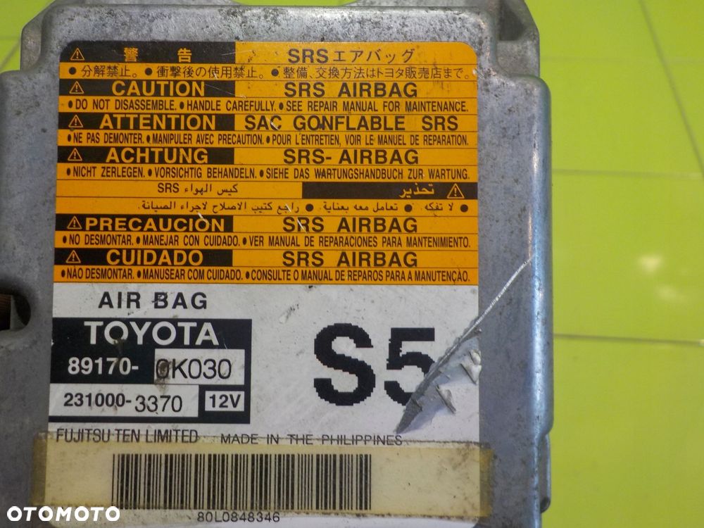 TOYOTA HILUX VII 3.0 D4D 08r modul sensor AIRBAG 89170-0K030 - 4