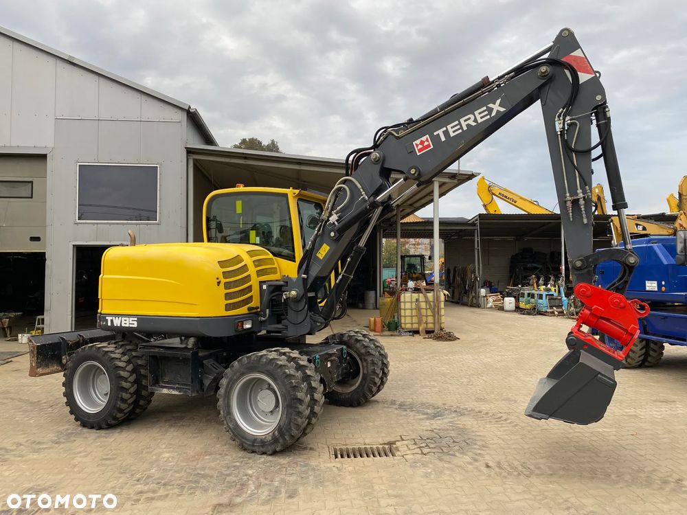 Terex TW85, GŁOWICA POWERTILT, 2 ŁYŻKI, RAMIĘ 3X ŁAMANE, KRÓTKI TYŁ, Z NIEMIEC, SUPER STAN, - 10