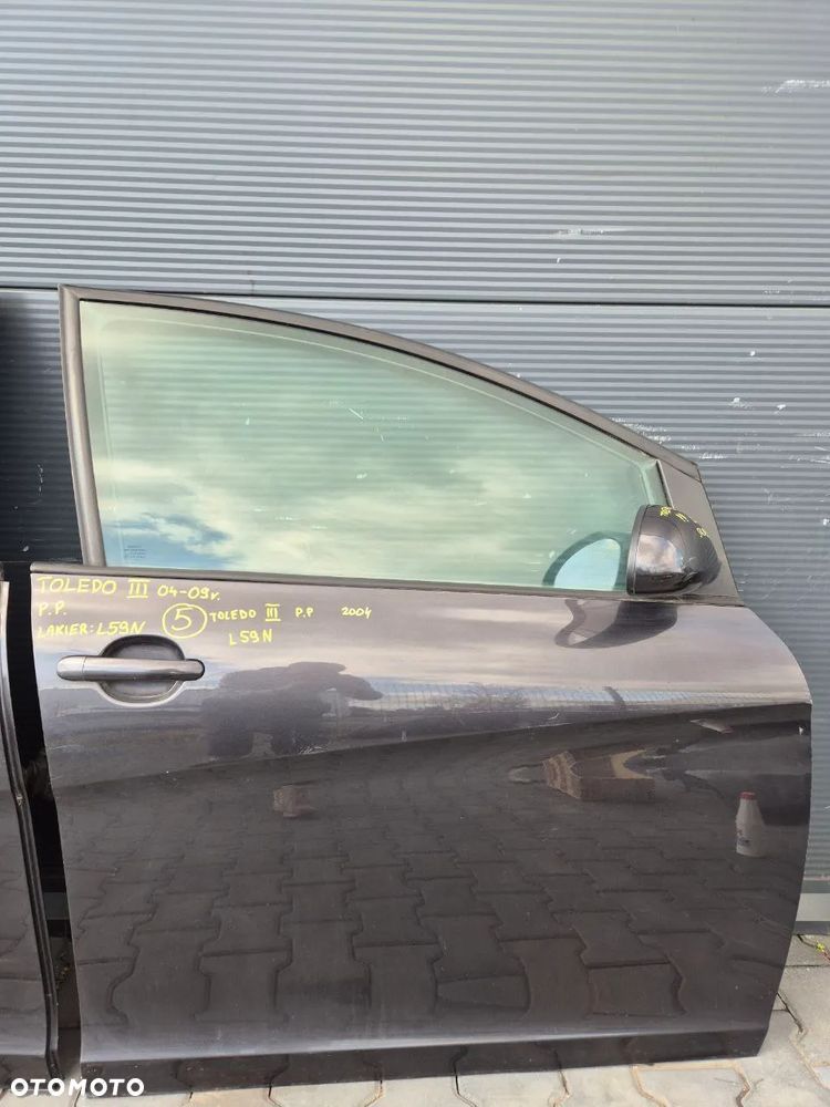 SEAT TOLEDO III DRZWI / KLAPA BAGAŻNIKA / ZDERZAK (CZARNY L59N ) - 6