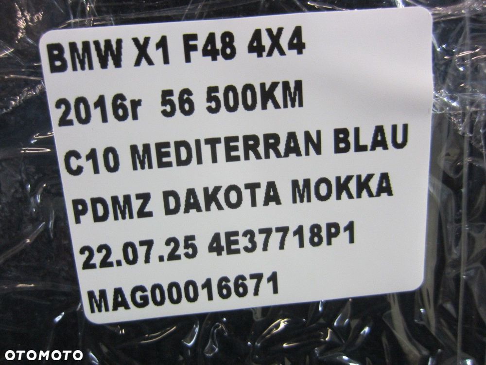 BMW X1 F48 PODŁOGA BAGAŻNIKA WYKŁADZINA CZARNA TYLNA 51477425353 7425353 - 7
