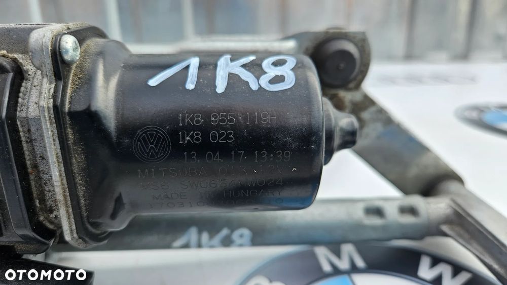 VW SCIROCCO 1K8 LIFT Mechanizm wycieraczek przód Silniczek wycieraczek 1K8955119H 1K8955023K - 4