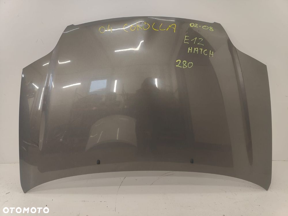 toyota corolla e12 02-08 sedan maska pokrywa silnika - 1