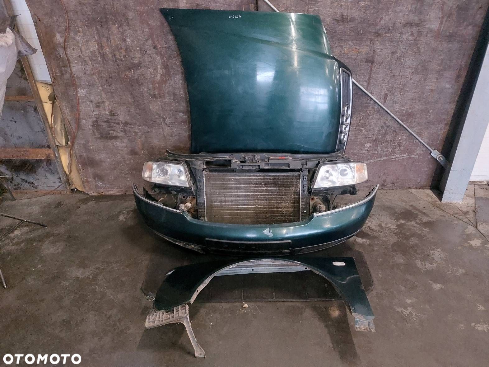 KOMPLETNY PRZÓD MASKA ZDERZAK PRZÓD BŁOTNIK LAMPY AUDI A6 C5 LZ6H - 1