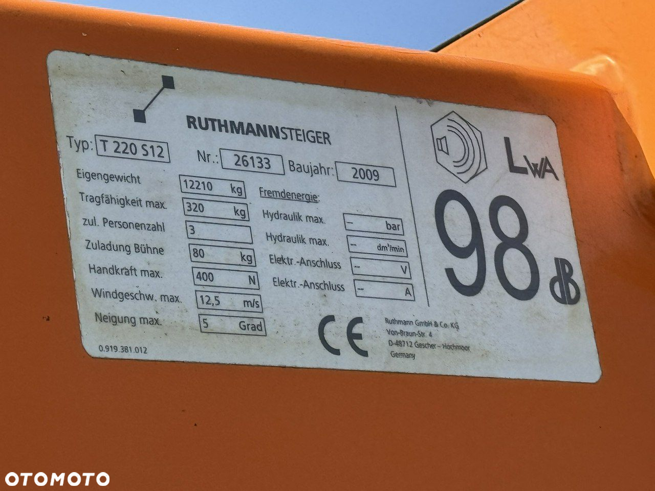 Mercedes-Benz Atego 1324 4x4 Zwyżka RUTHMANN STEIGER T220S12 Podnośnik Koszowy - 13