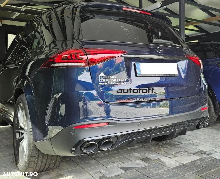 Difuzor 53AMG Mercedes GLE W167 SUV (2019+) Full Black - 4