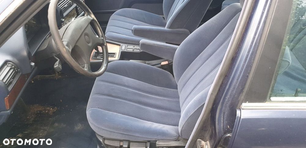 FOTELE FOTEL TYŁ PRZÓD BOCZKI GRANATOWE WELUR BMW 7 E32 750 - 3