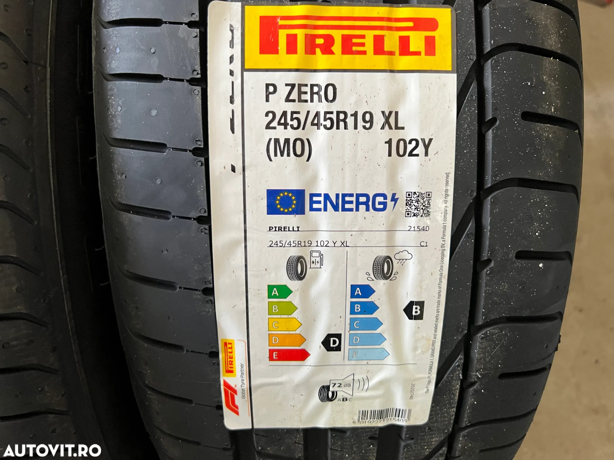 4 anvelope vara pirelli 245-45-19 si 275-40-19 dot 2024 bmw f01 f02 GT x3 x4 BMW G11 G12 Mercedes W222 W223 Model Pzero - 3