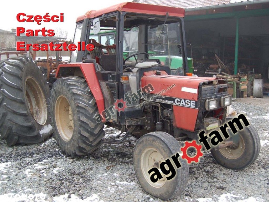 Case 633 części, skrzynia biegów, silnik, most, oś - 1