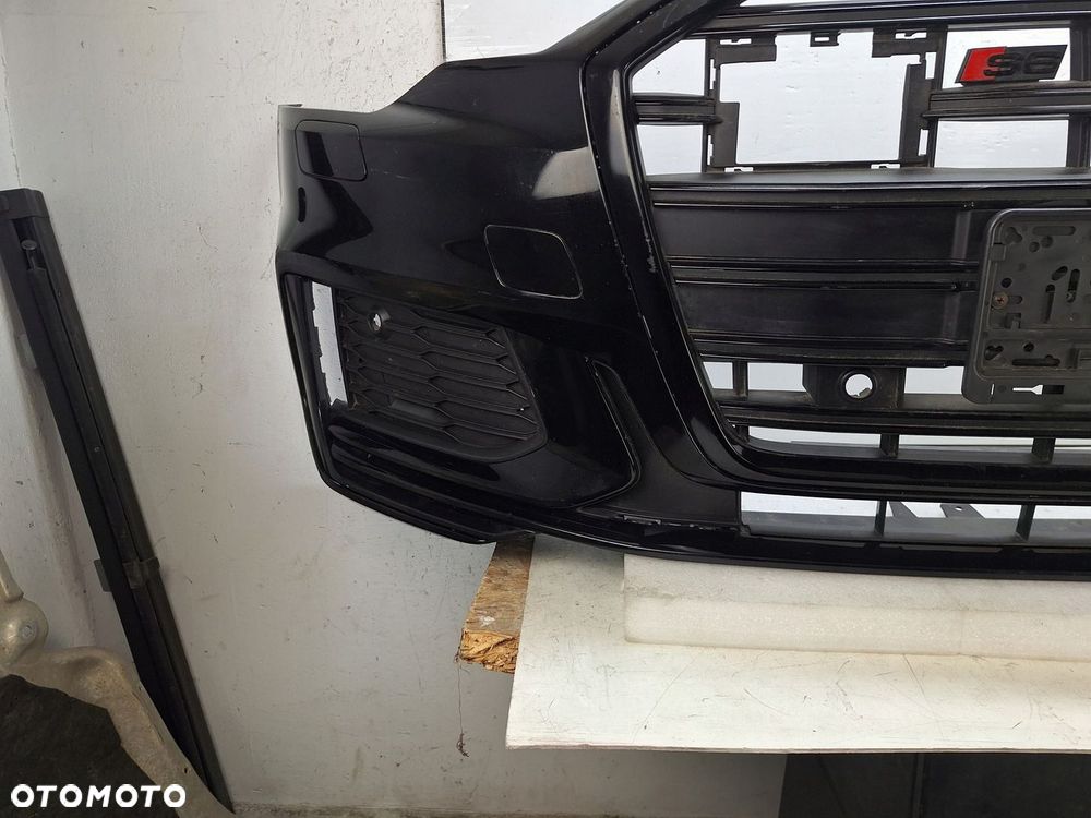 ZDERZAK AUDI S6 C8 4K 4K0 2018-2024 BLACK EDITION GRILL DYFUZOR ATRAPA - 4