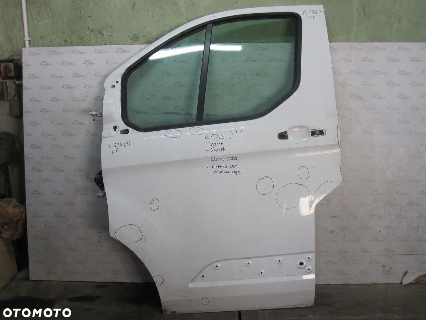 FORD TRANSIT CUSTOM 15r drzwi lewe przód - 1