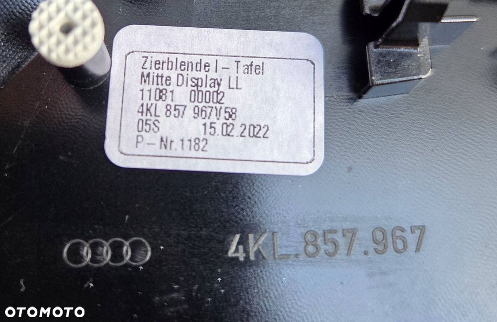 audi q8 e-tron 4ke listwa ozdobna dekor deski 4kl857967 - 3