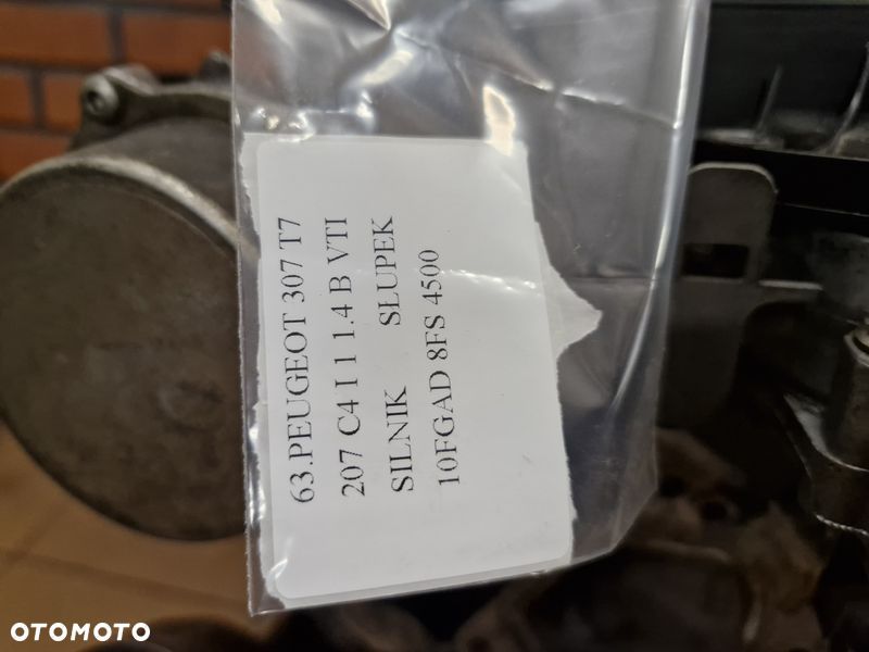 PEUGEOT 307 T7 207 C4 1 I 1.4 B VTI SILNIK SŁUPEK 10FGAD 8FS - 5