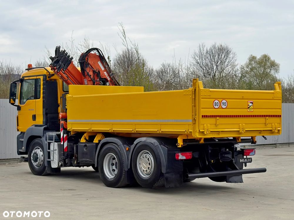 MAN TGS 28.360 * WYWROTKA 4,80m * ATLAS 165.2E - A4 + PILOT * 6x4 - 7