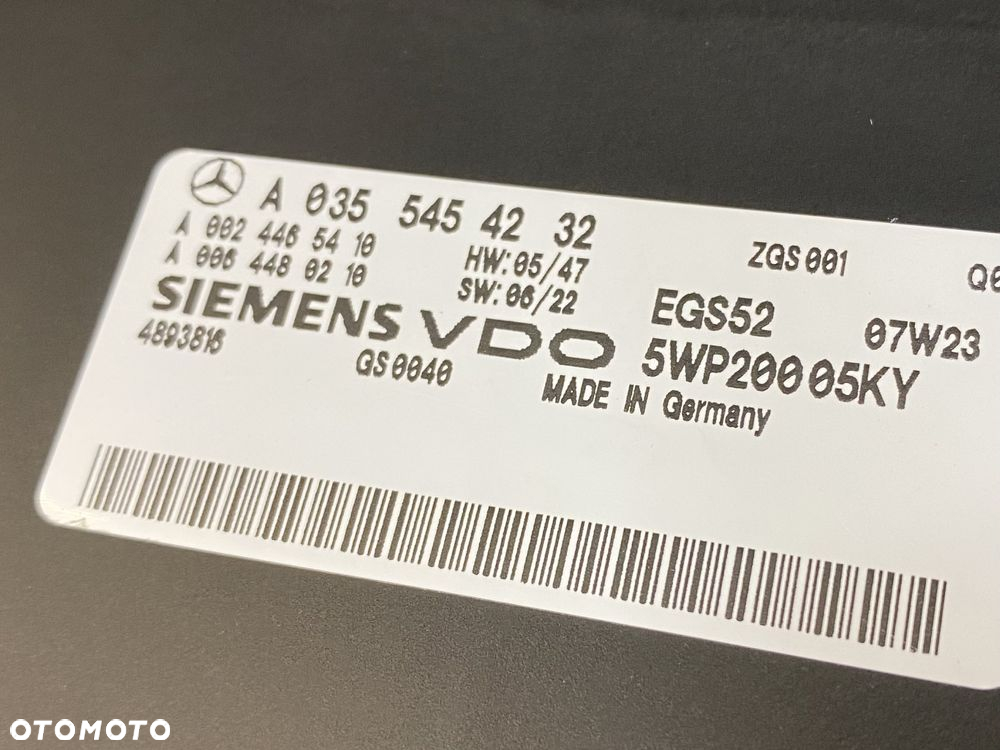 Mercedes E Klasa W211 Lift moduł sterownik skrzyni biegów - 3