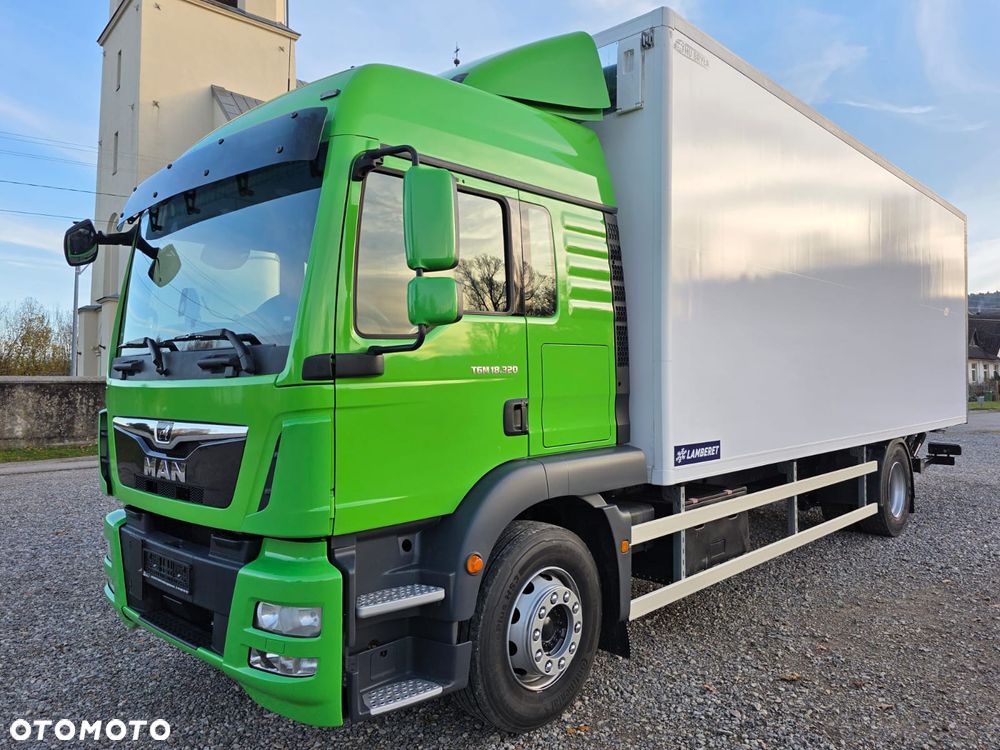 MAN TGM 18.320 / 18.290 / 15.290 / IZOTERMA / WINDA / 19PALET / E6  / 08.2018 / LIFT / SPROWADZONY / AUTOMAT / SYPIALKA / PIERWSZY WŁAŚCICIEL / BOCZNE DRZWI / STAN BARDZO DOBRY - 1