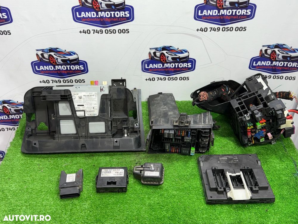 PANOU SIGURANTE (2 BUC.) / MODUL POMPA COMBUSTBIL / MODUL CAN GATEWAY / SIRENA ALARMA / CALCULATOR CONFORT BCM / RADIO CD SKODA OCTAVIA 3 SEDAN 1.4 BENZINA 2015 2013-2016 - 1