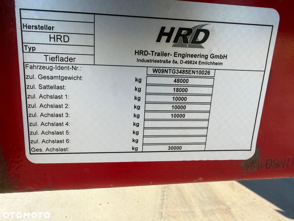 HRD Naczepa Niskopodwoziowa Najazdy Hydrauliczne Wciągarka - 8