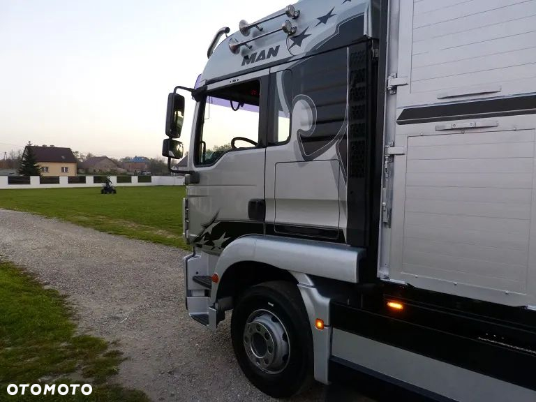 MAN TGM 15.290 DO ŻYWCA / ZWIERZĄT / BYDŁA / TRZODY CHLEWNEJ / WAGA EL. / NA PODUSZKACH / EURO 5 / DMC 16.000 KG - 14