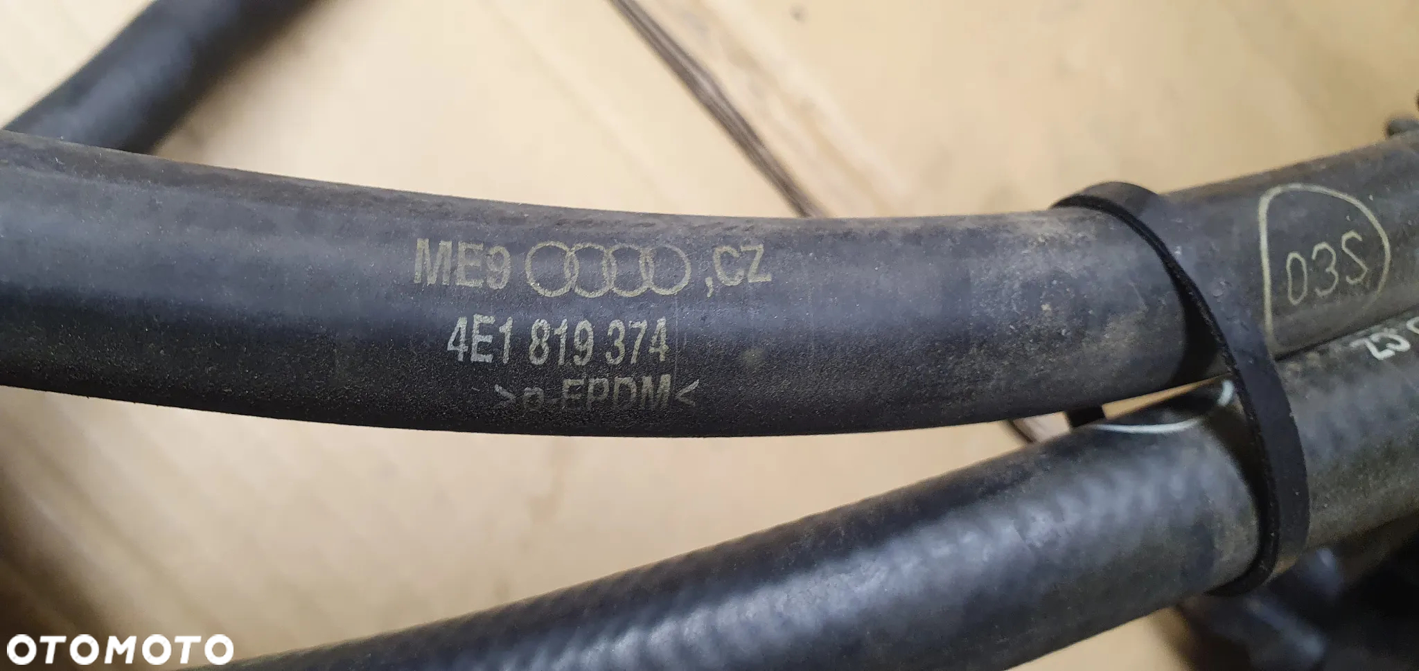 Dodatkowa pompka obiegu wody elektrozawór węże Audi A8 D3 4.2 TDI 4E0959617C - 10
