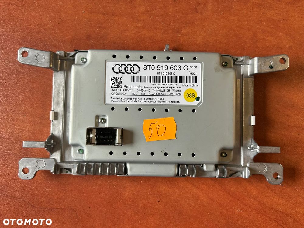 EKRAN MONITOR WYŚWIETLACZ 8T0919603G AUDI A4 B8 LIFT - 2