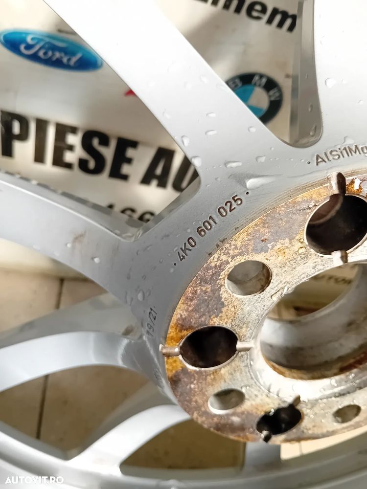 Set Jante R17 Vw Audi Seat Skoda 225/60R17 Anvelope vara Bune Bridgestone Dot 2022 A6 C8 A5 Octavia - 7