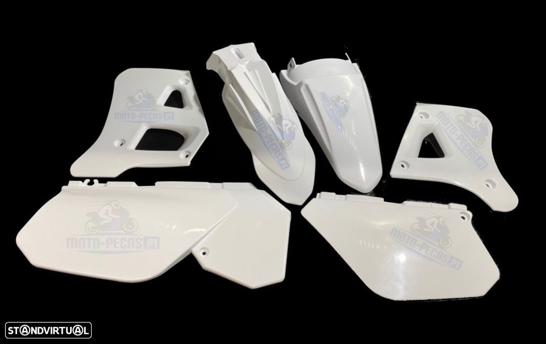 plasticos carenagens  yamaha  dtr 125 dt125r branco - 1