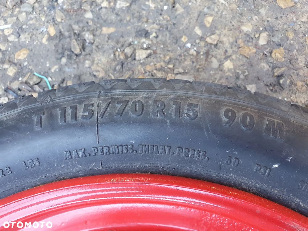 CITROEN C5 I KOŁO DOJAZDOWE DOJAZDÓWKA 15'' ET14 65,1mm 115/70/14 4X108 CONTINENTAL PEUGEOT - 2