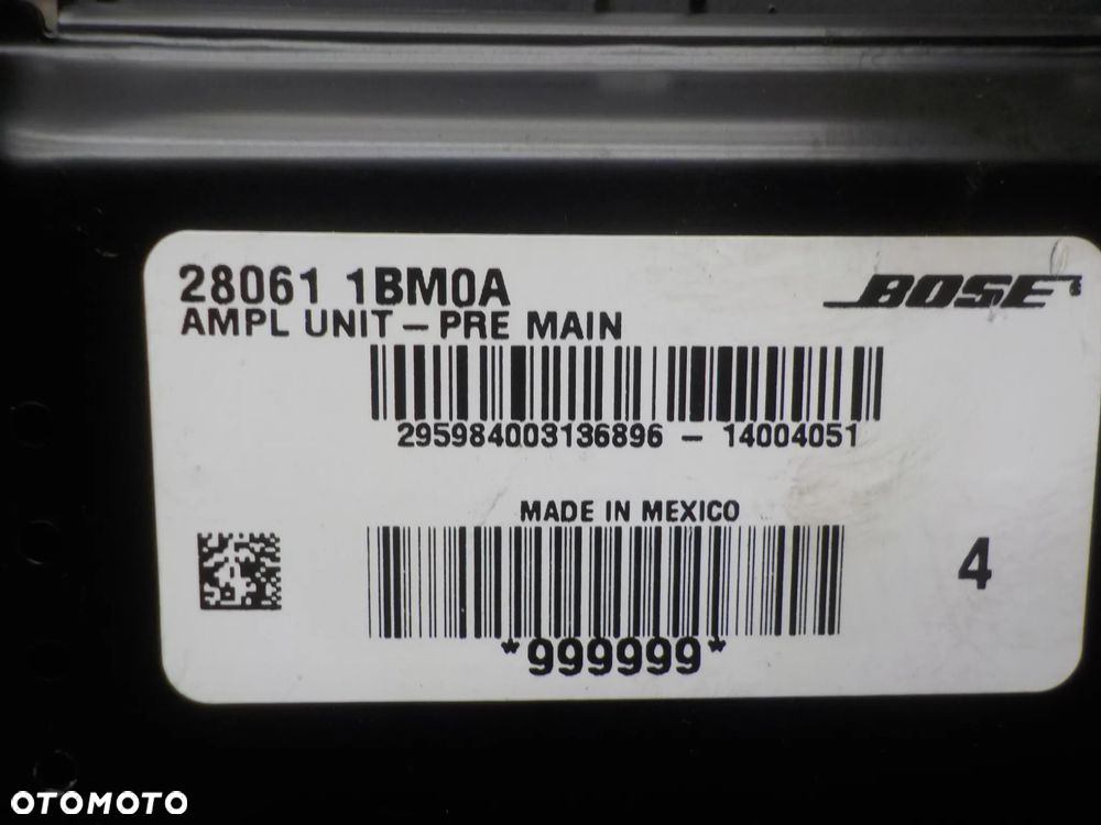 INFINITI QX50 WZMACNIACZ HI-FI BOSE 280611BM0A - 3