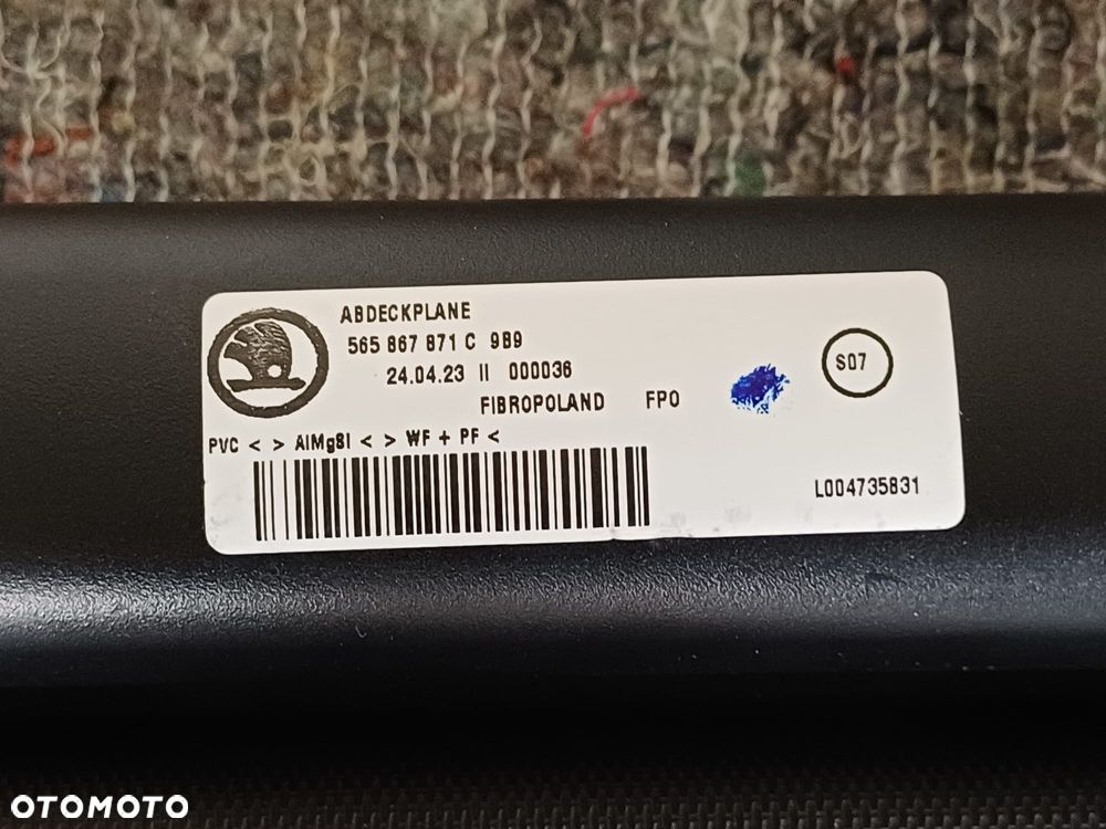 NR 106 Roleta bagażnika Skoda Kodiaq lift 2023 565867871C - 6
