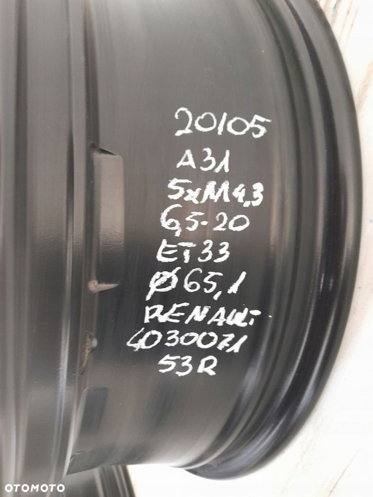 Felgi aluminiowe Renault OE 403007153R 6.5" x 20" 5x114,3 ET33 - 8