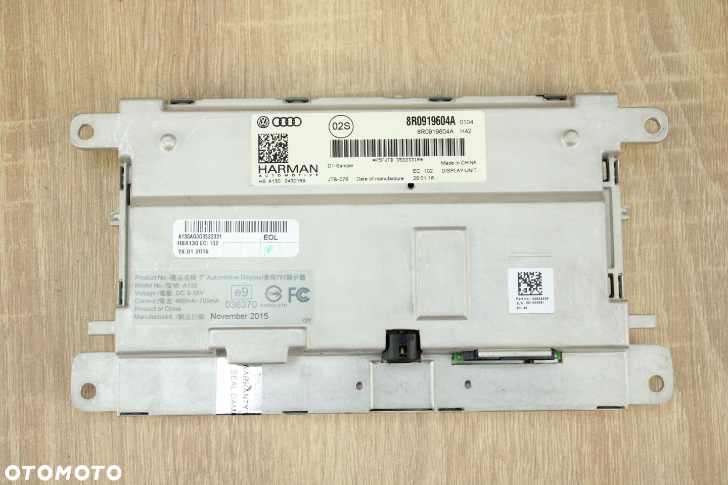 ORYGINALNY WYŚWIETLACZ EKRAN NAWIGACJI MMI AUDI A5 8T LIFT 8R0919604A 14km - 3