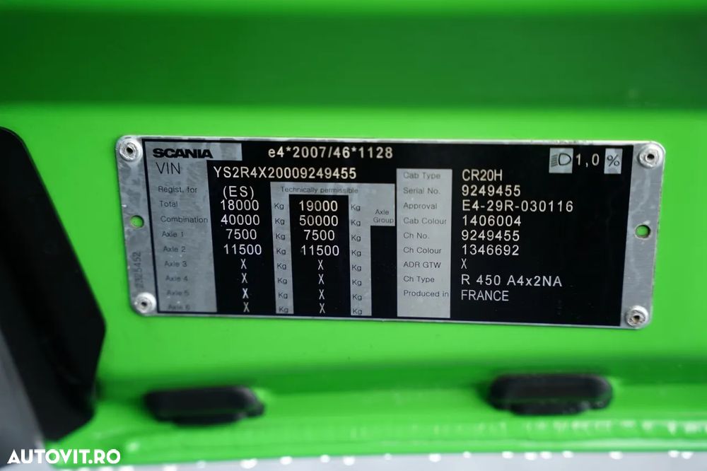 Scania SCANIA R 450 / RETARDER / I-PARK COOL / EURO 6 - 34